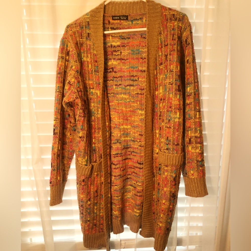 Long sleeve multi colored sweater